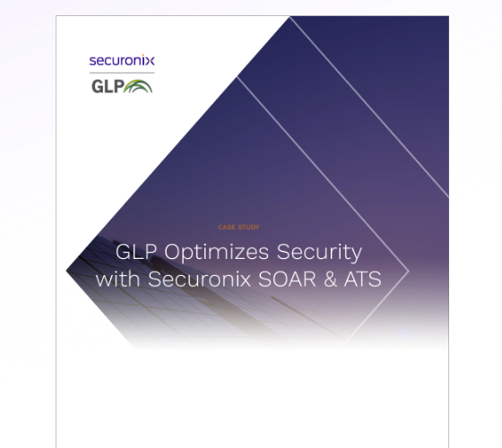 securonix and GLP logos on a case study cover